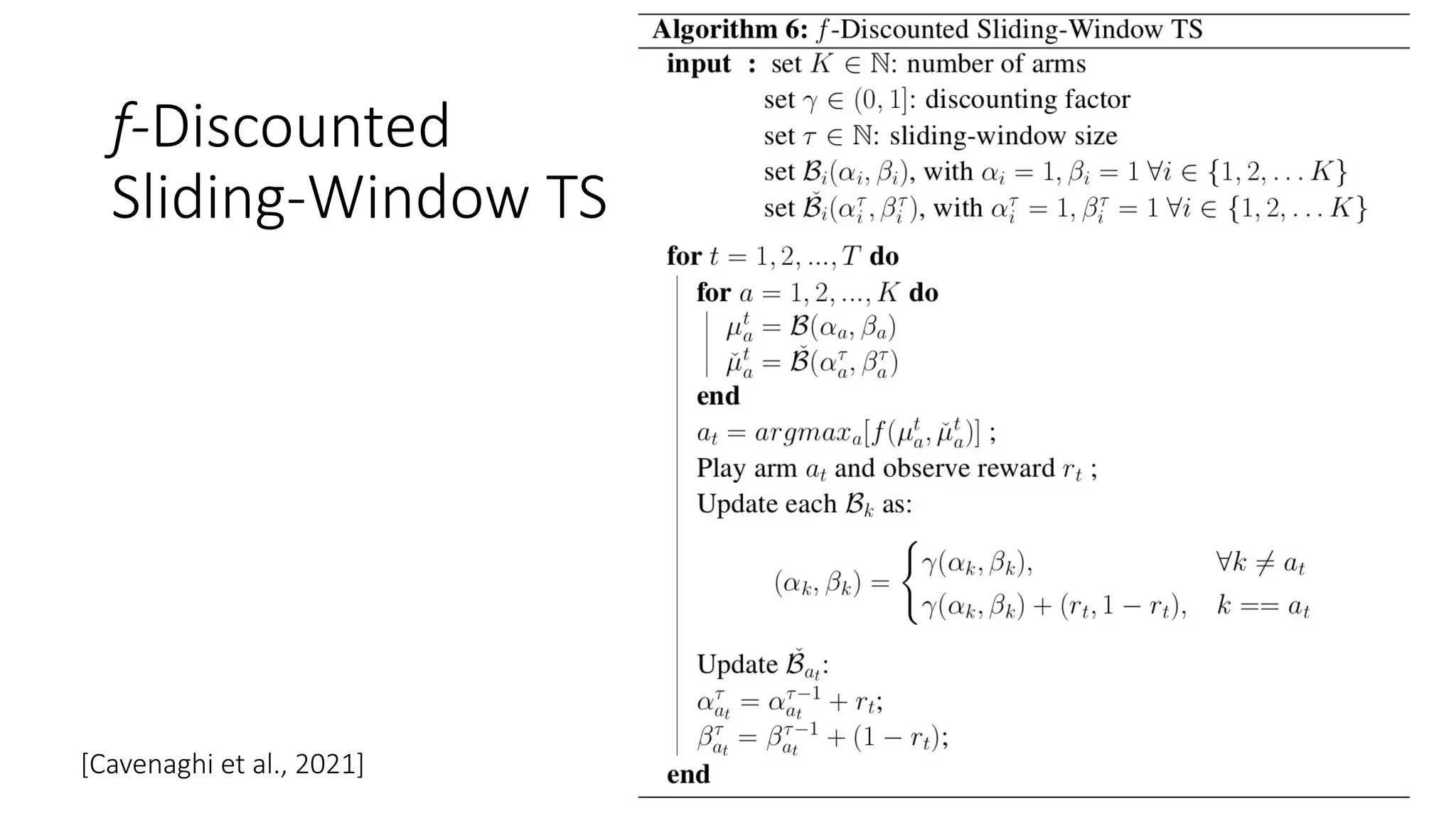 f-Discounted
Sliding-Window TS
[Cavenaghi et al., 2021]
 