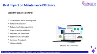 Increased Maintenance Scaling Maintenance Efficiency with Multi-Asset Work Orders: A ...