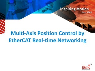 Multi-Axis Position Control by
EtherCAT Real-time Networking
 