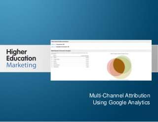 Multi-Channel Attribution Using Google Analytics
Slide 1
Multi-Channel Attribution
Using Google Analytics
 