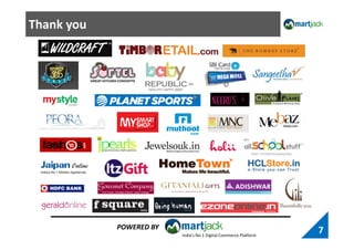 Thank you
7
India’s No.1 Digital Commerce Platform
POWERED BY
 