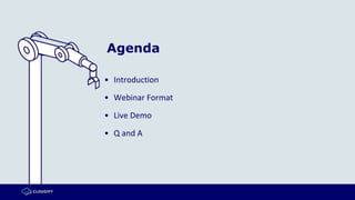 Agenda
• Introduction
• Webinar Format
• Live Demo
• Q and A
 