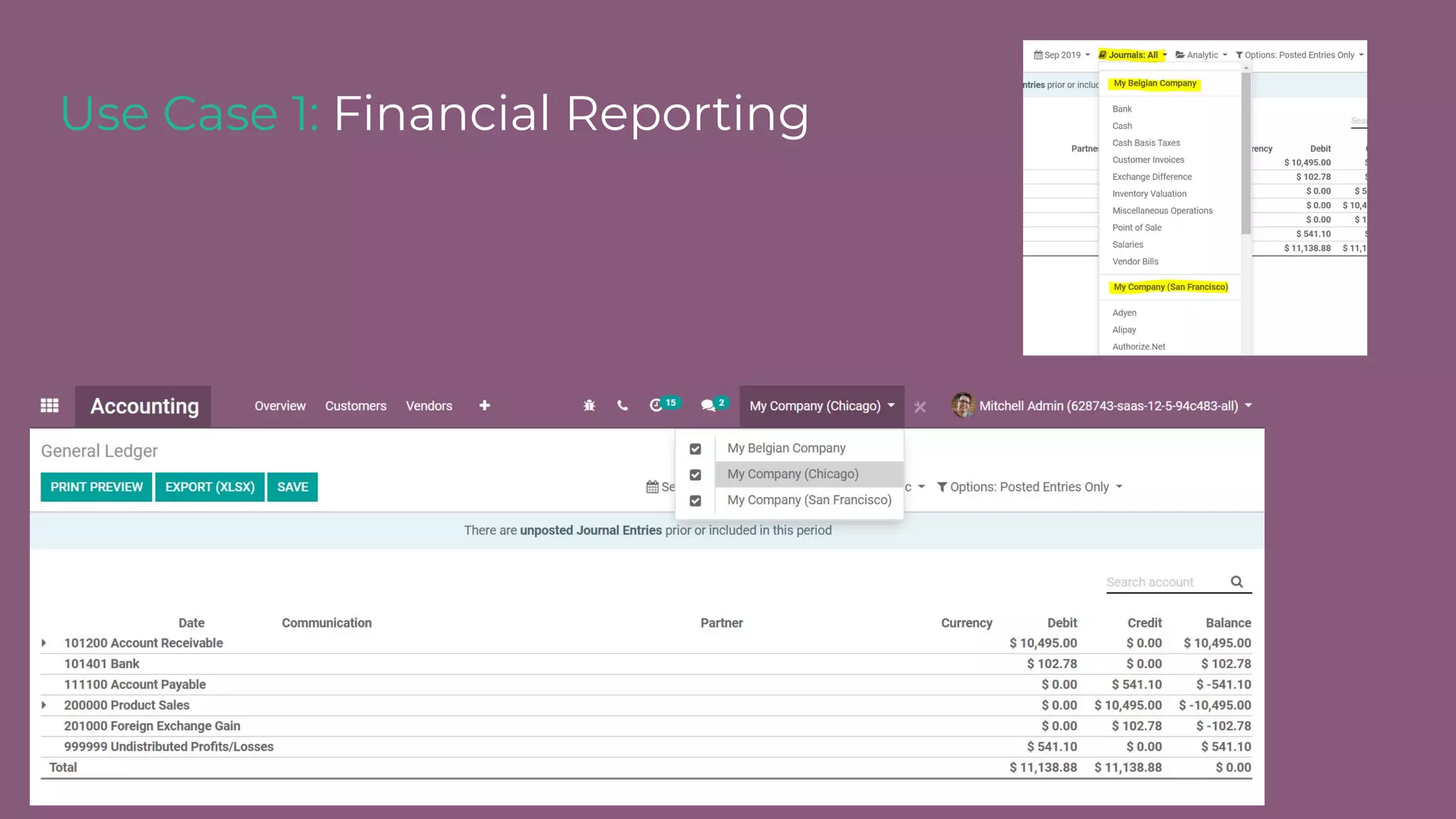 Use Case 1: Financial Reporting
 
