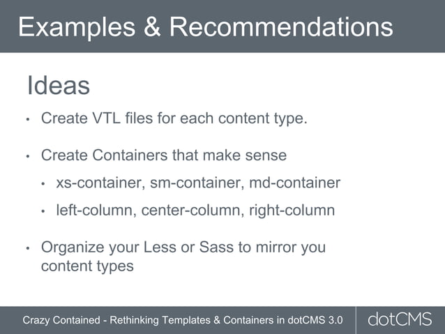 Multi-content Containers in dotCMS 3.0 | PPT | Free Download
