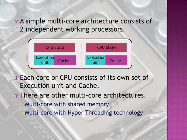 Multi core processors | PPTX | Desktops | Computing