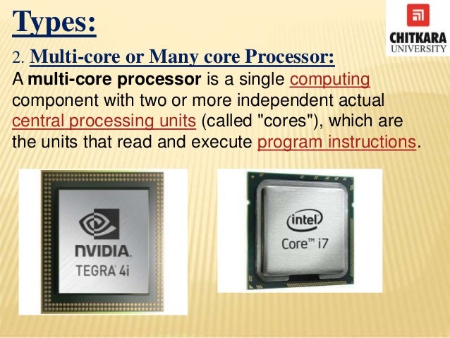 Multi core processors