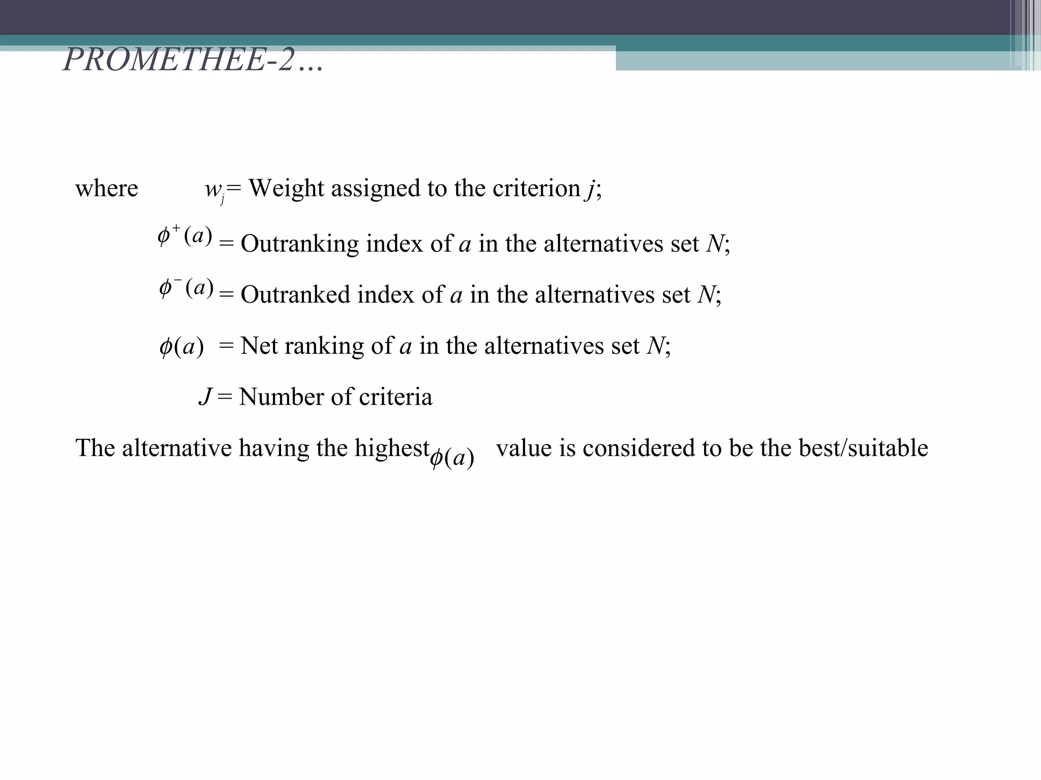 Multi criteria decision making | PPT