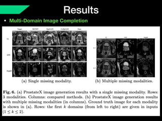 Results
• Multi-Domain Image Completion
 