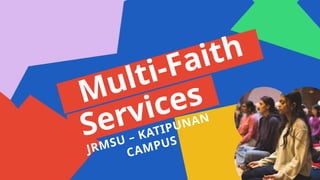Inclusive Multi-Faith Services at JRMSU Katipunan Campus: Supporting ...