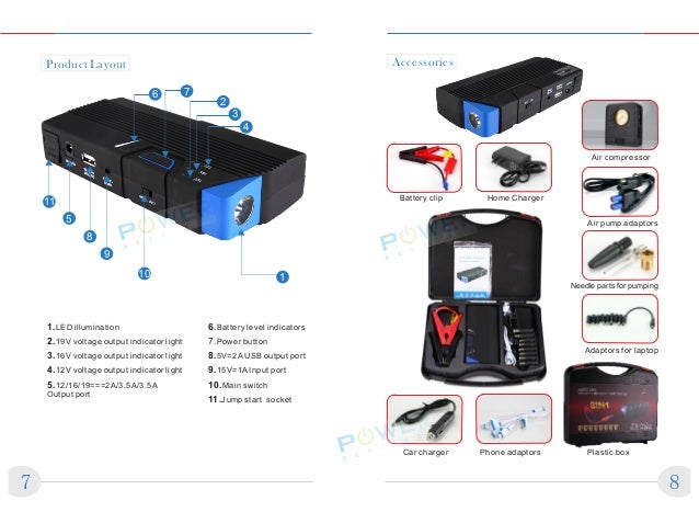 Multi function jump starter