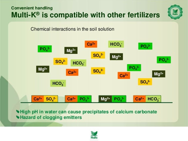 Fertilizer Compatibility Chart
