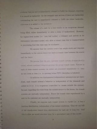 Multi location inventory models