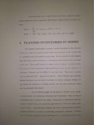 Multi location inventory models