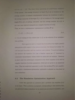 Multi location inventory models