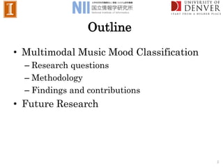 Multi modal music mood classification | PPTX