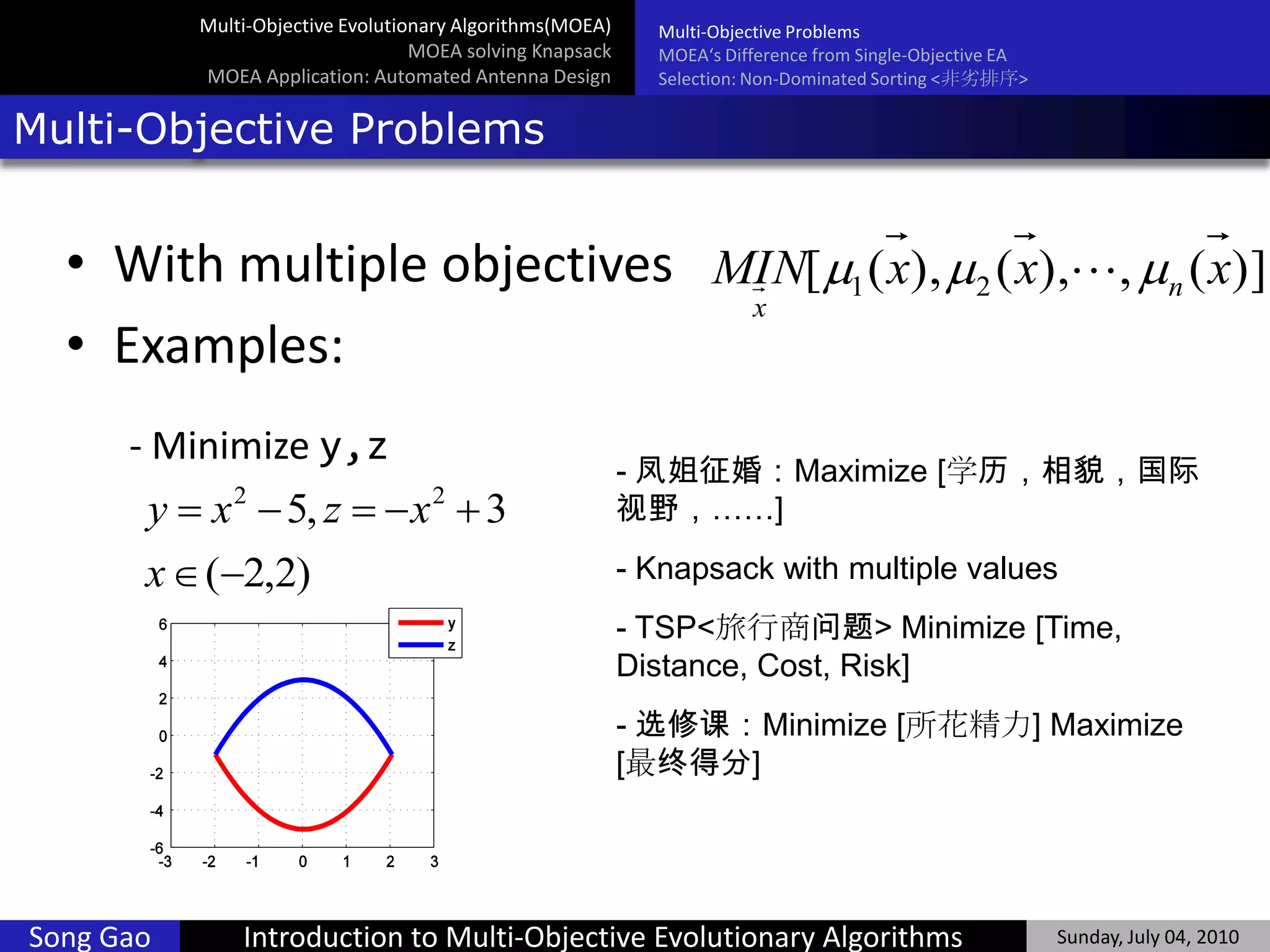 Multi-Objective Evolutionary Algorithms | PPT