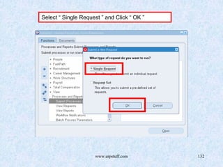 www.erpstuff.com 132
Select “ Single Request ” and Click “ OK ”
 