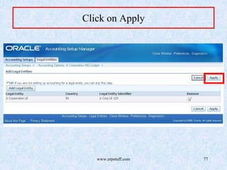 www.erpstuff.com 77
Click on Apply
 