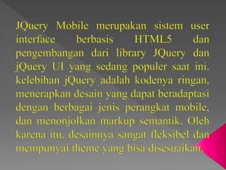 Multi page jquery mobile | PPTX