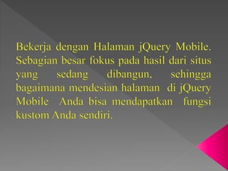 Multi page jquery mobile | PPTX