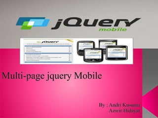 Multi page jquery mobile