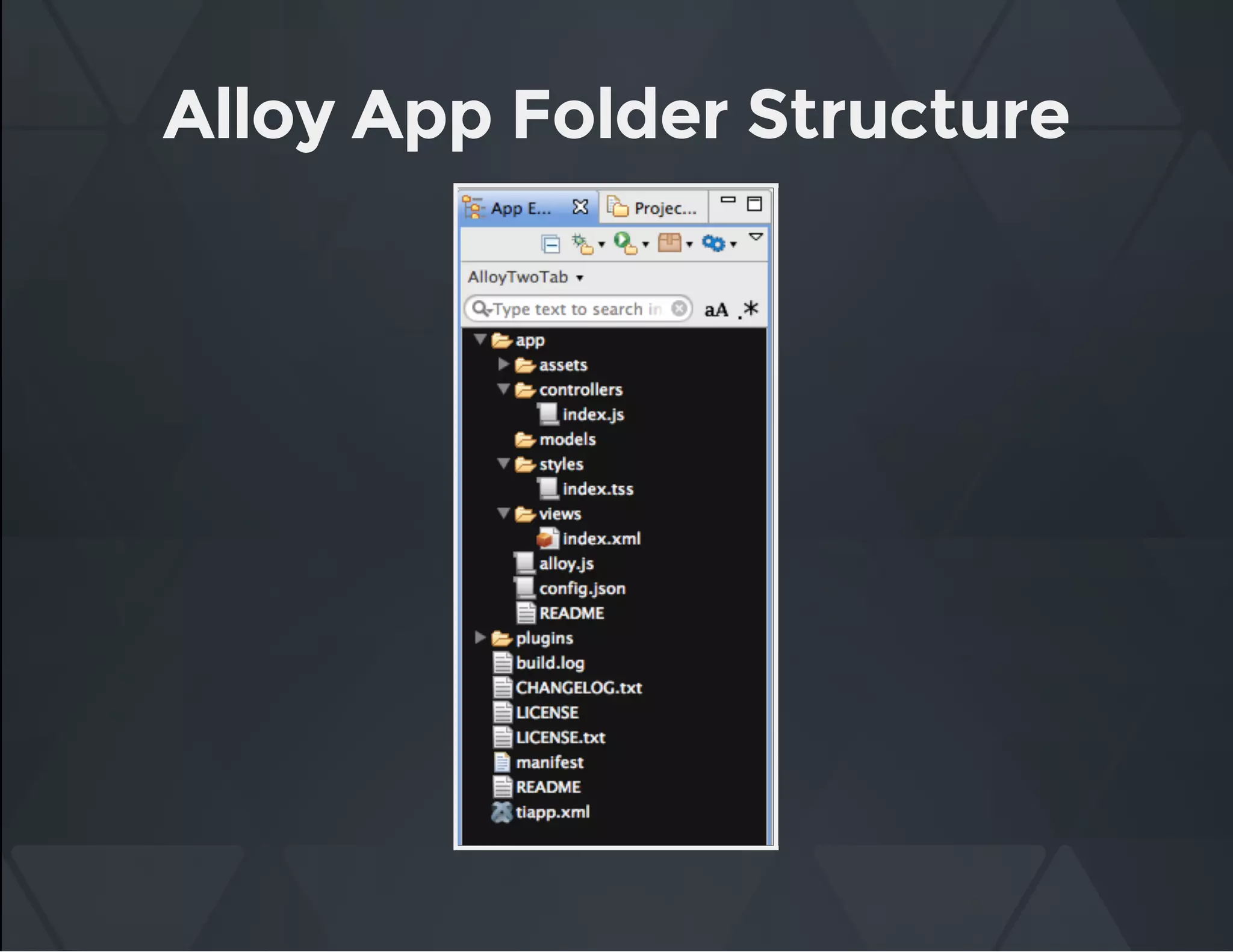 Alloy App Folder Structure
 