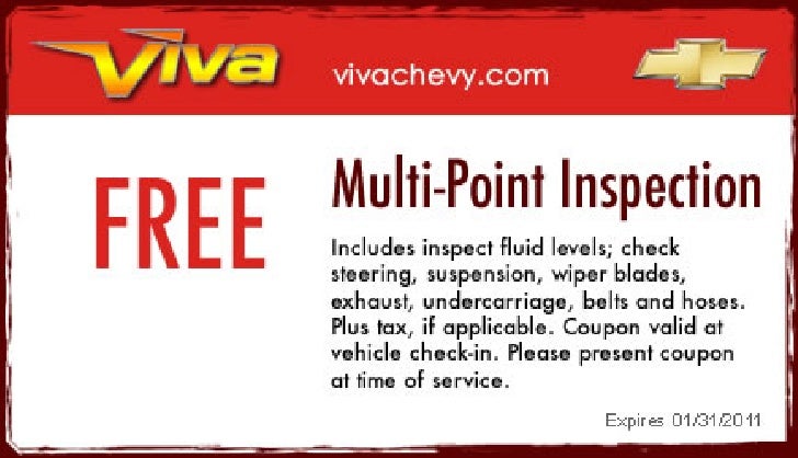 Multi Point Inspection Viva Chevy Tx