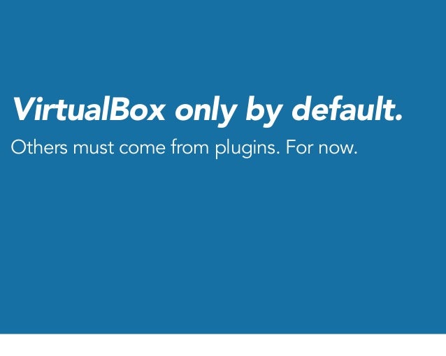 vagrant providers vagrant providers