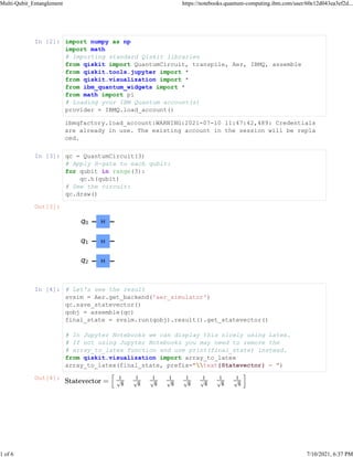 Multi qubit entanglement | PDF