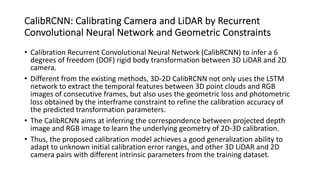 Multi sensor calibration by deep learning | PDF