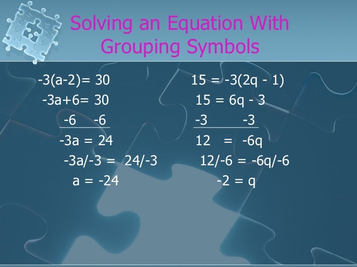 Multistep Equations Basics