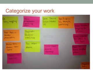 Categorize your work
