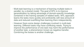Multi tasking learning | PPTX