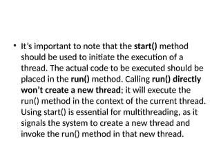Multi-Threading in Java power point presenetation | PPT