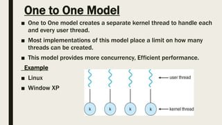 Multi threading models | PPTX