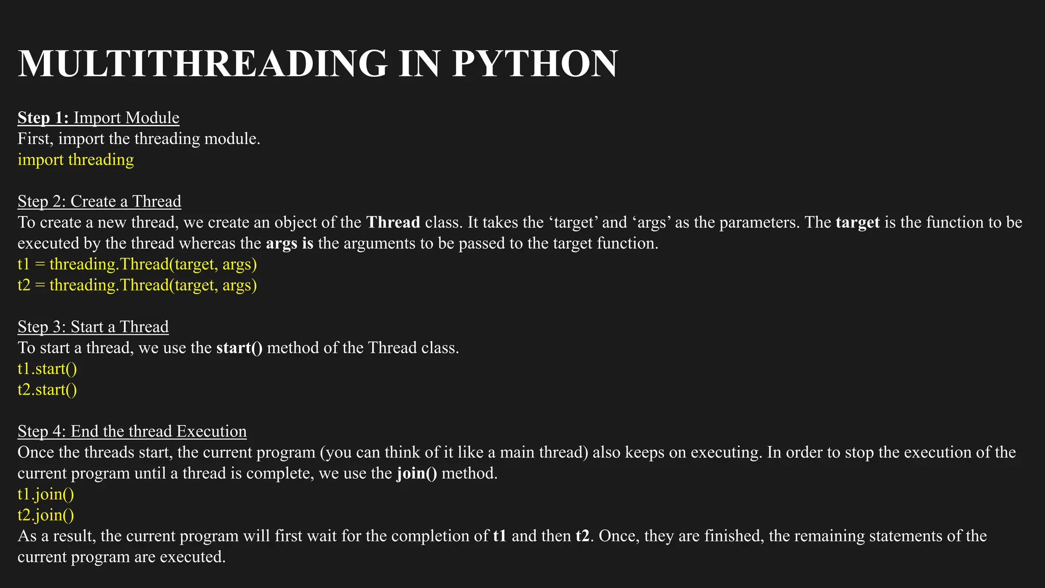 MULTI-THREADING in python appalication.pptx | Computer Networking ...