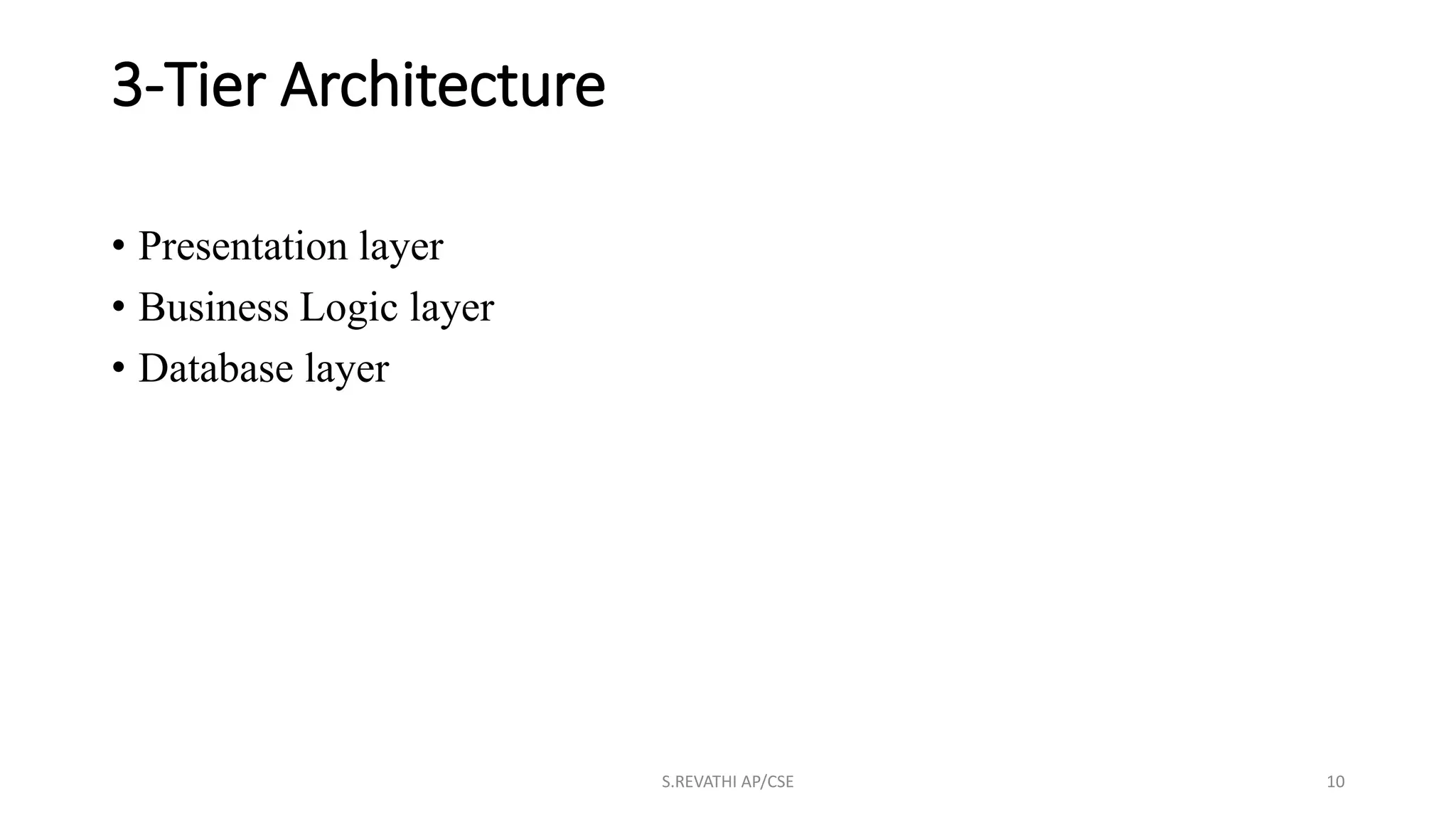 Multi-Tier Architecture or N Tier Architecture | PPT