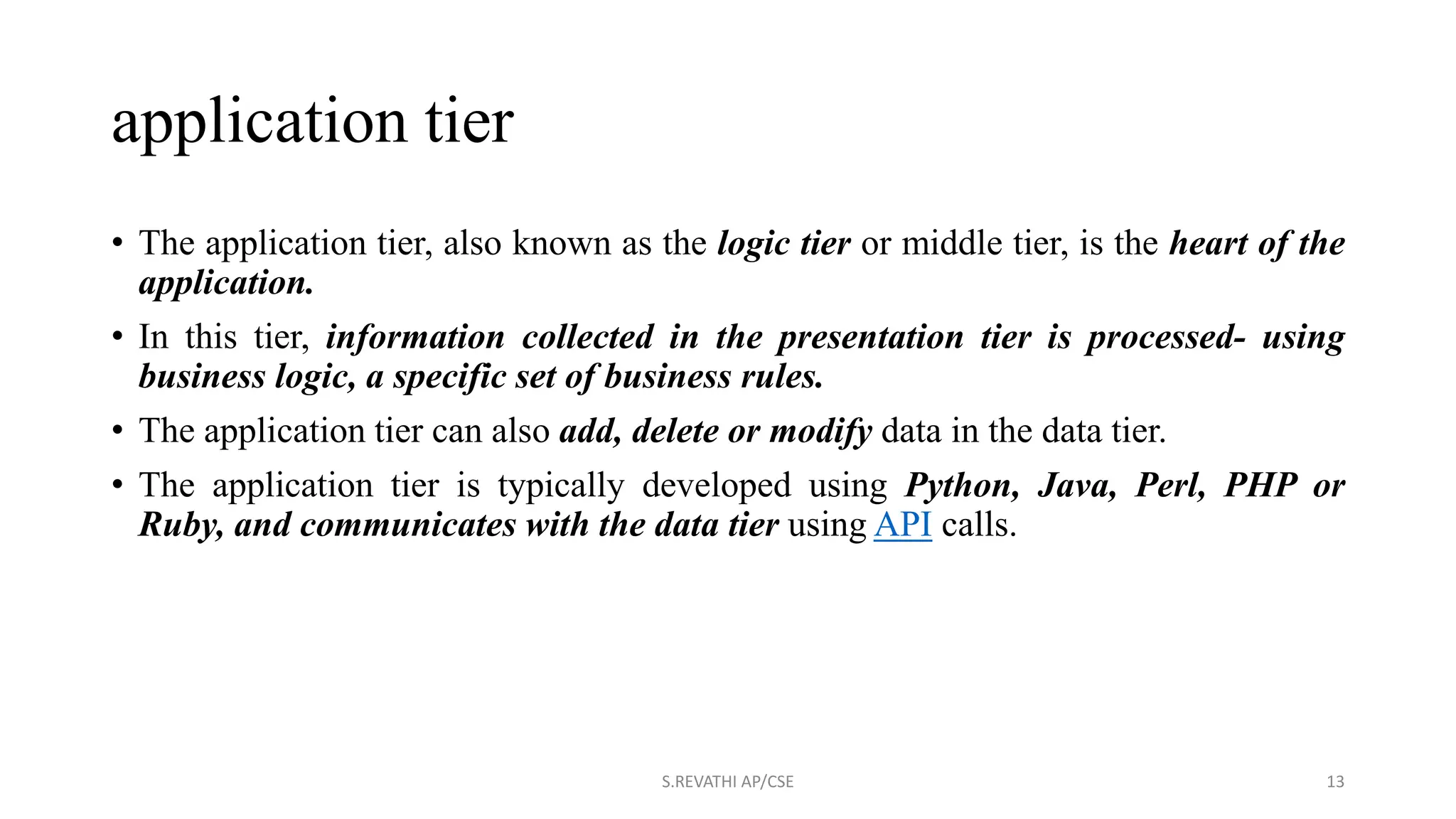 Multi-Tier Architecture or N Tier Architecture | PPT