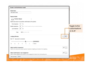 @vinoaj
@vinoaj #GAUC2013!Google Analytics User Conference 2013!
Toggle further
customisations
on & oﬀ
 