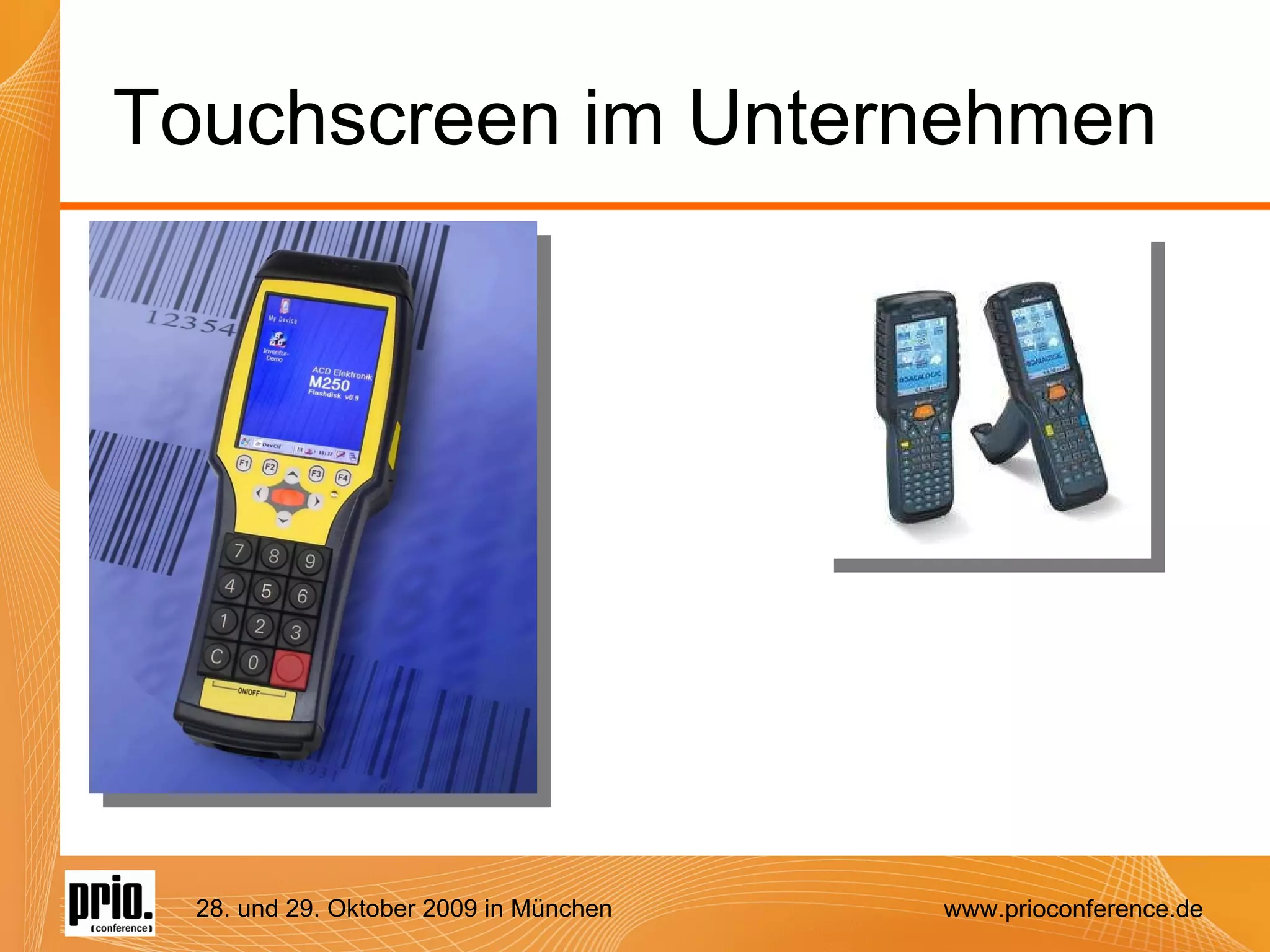 Touchscreen im Unternehmen 