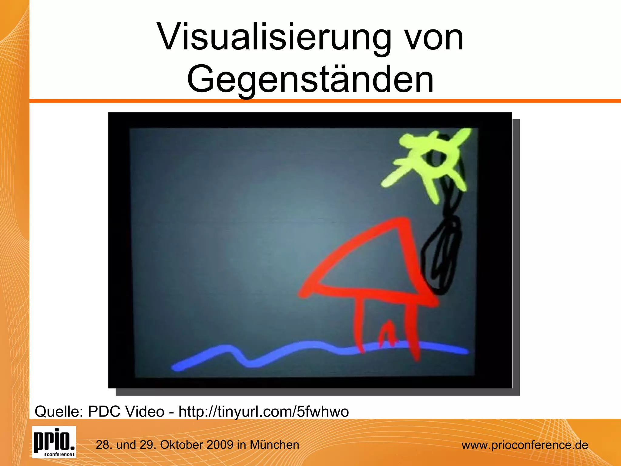 Visualisierung von Gegenständen Quelle: PDC Video - http://tinyurl.com/5fwhwo 