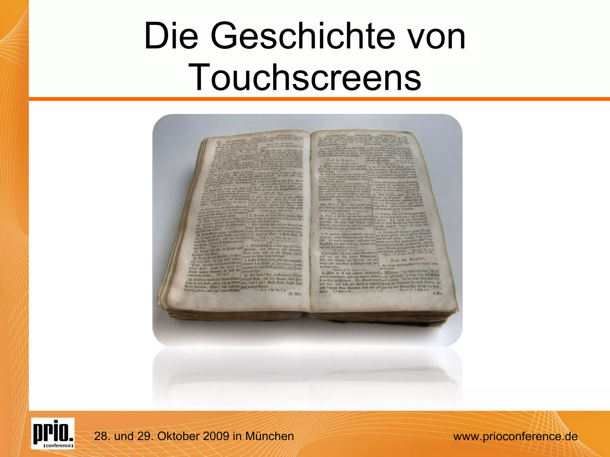 Die Geschichte von Touchscreens 