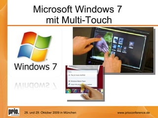 Microsoft Windows 7  mit Multi-Touch 