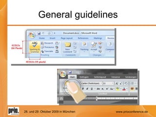 General guidelines 