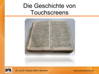 Die Geschichte von Touchscreens 
