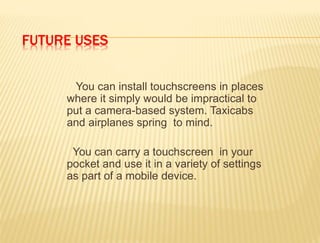Multi touch technology (2) | PPTX