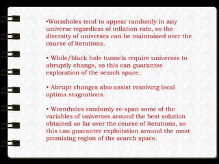 Multi verse optimization | PPTX