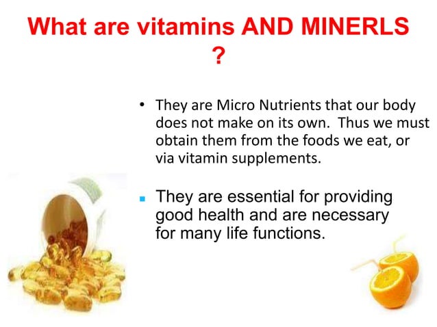 Vitamin and minerals RDA, Deficiency, Causes and sources | PPTX