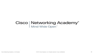 59© 2013 Cisco Systems, Inc. All rights reserved. Cisco confidential.Cisco Networking Academy, U.S./Canada
 