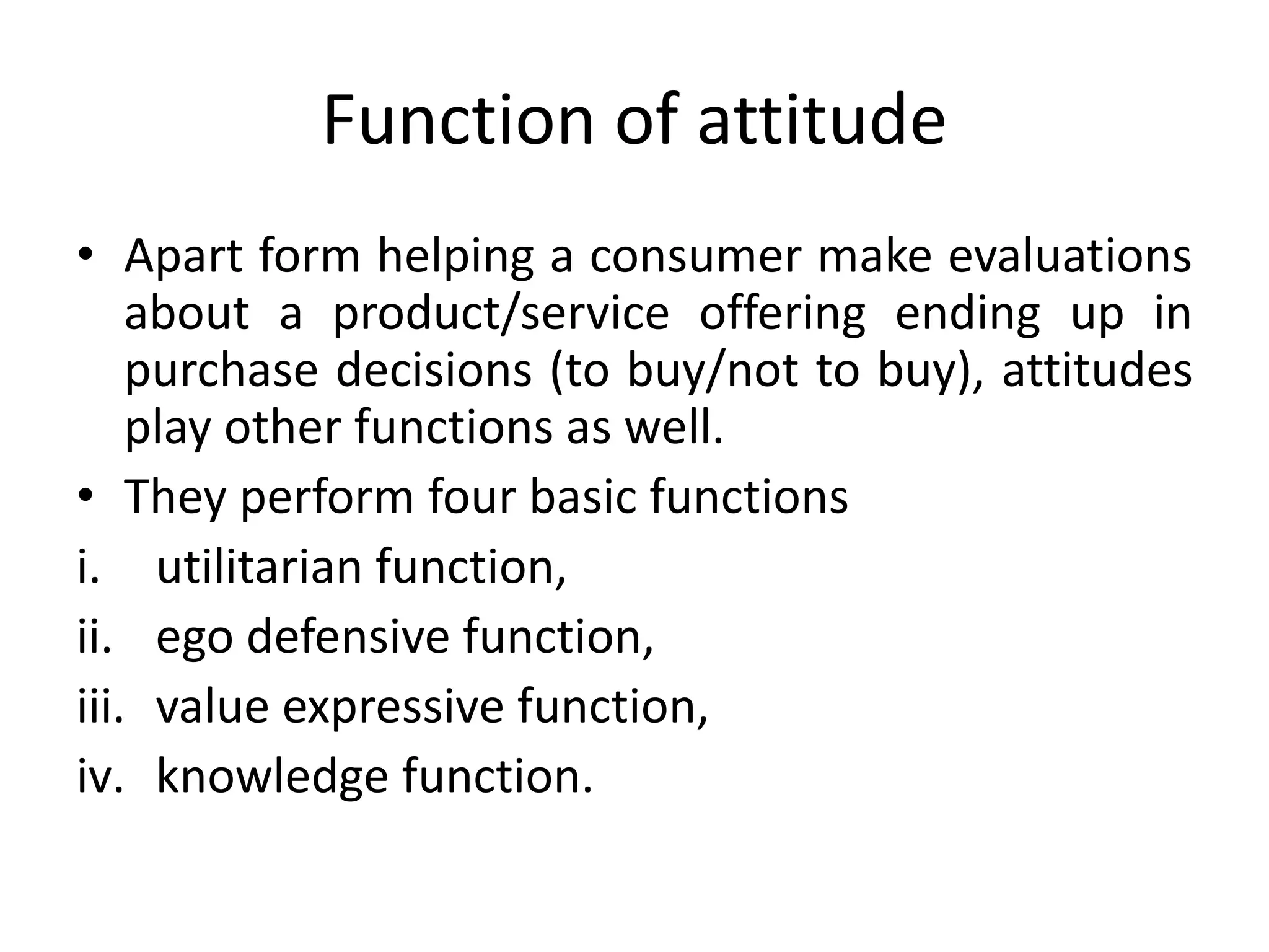 Multi attribute attitude model | PPTX